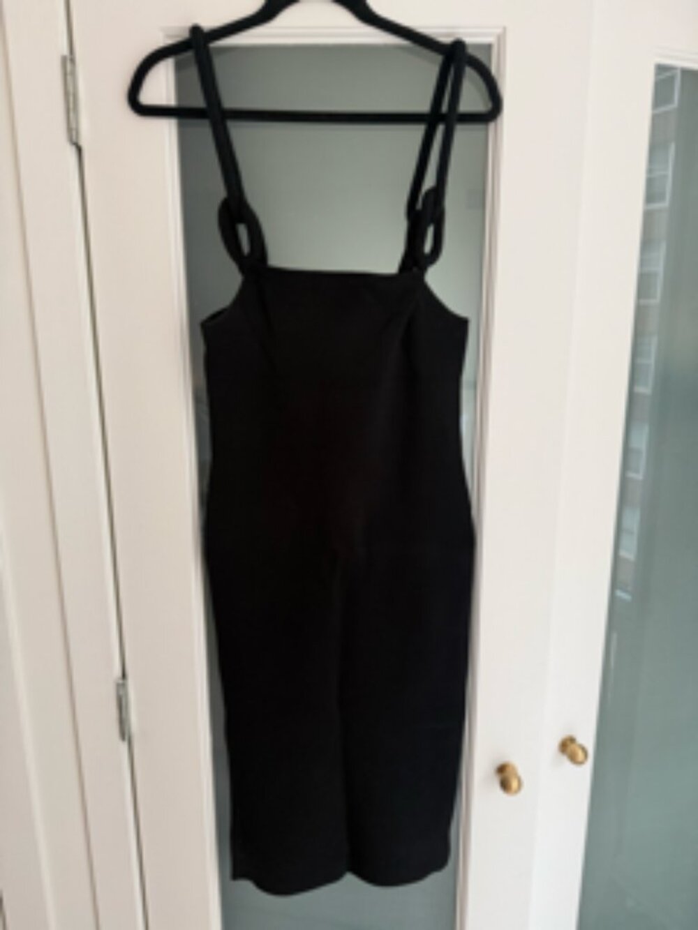 Alice + Olivia Alina Braid Strap Body-Con Dress Black